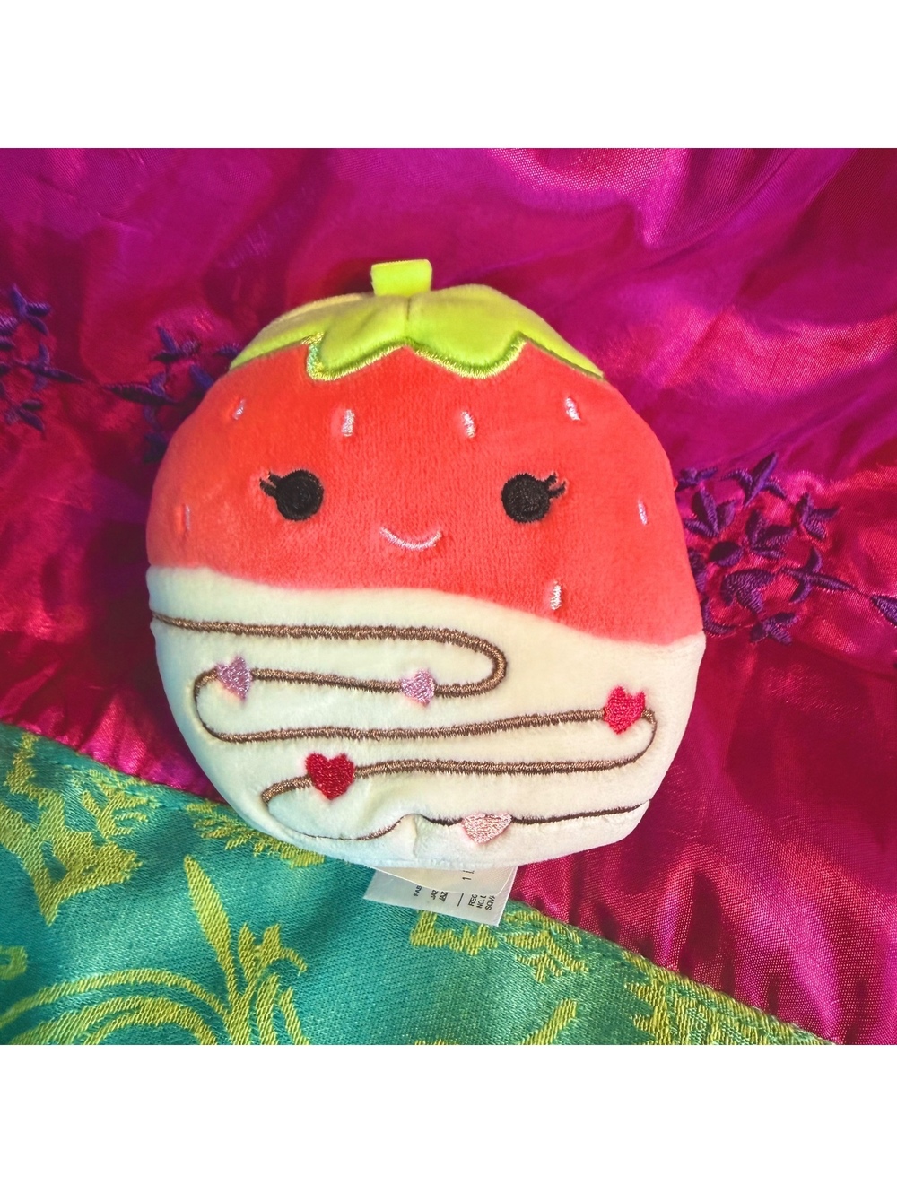 Scarlet Chocolate Strawberry Valentine’s Mini Squishmallow Plush